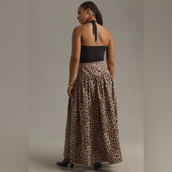 NWT! Anthropologie Mare Mare x Anthropologie Basque-Waist Maxi Skirt 🛼🦉 - Picture 7 of 11